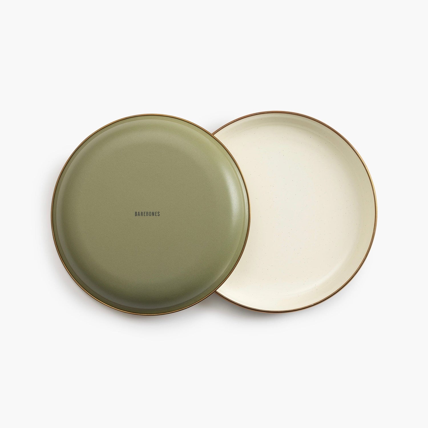 Enamelware 2-Tone Dining Collection - Olive Drab