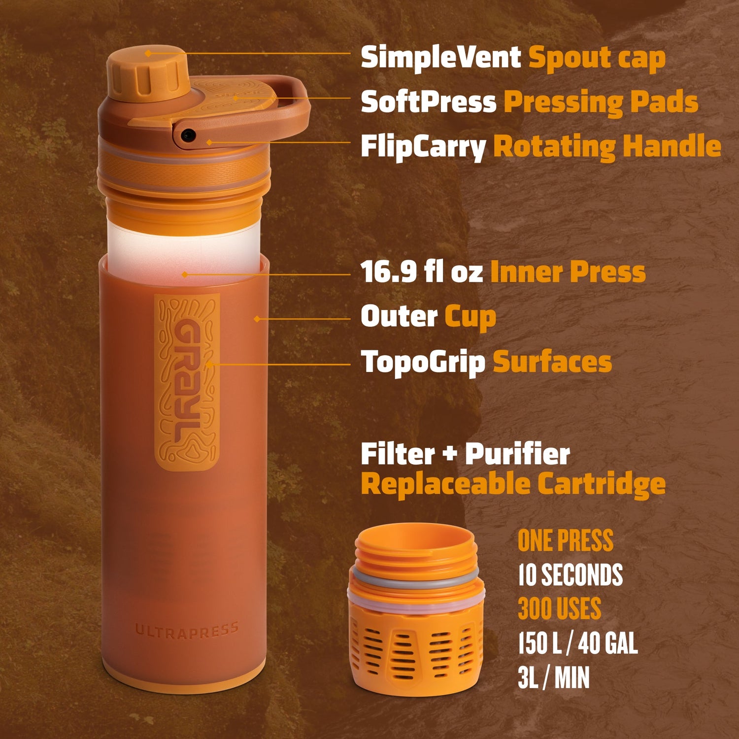 16.9oz UltraPress® Purifier - Nature