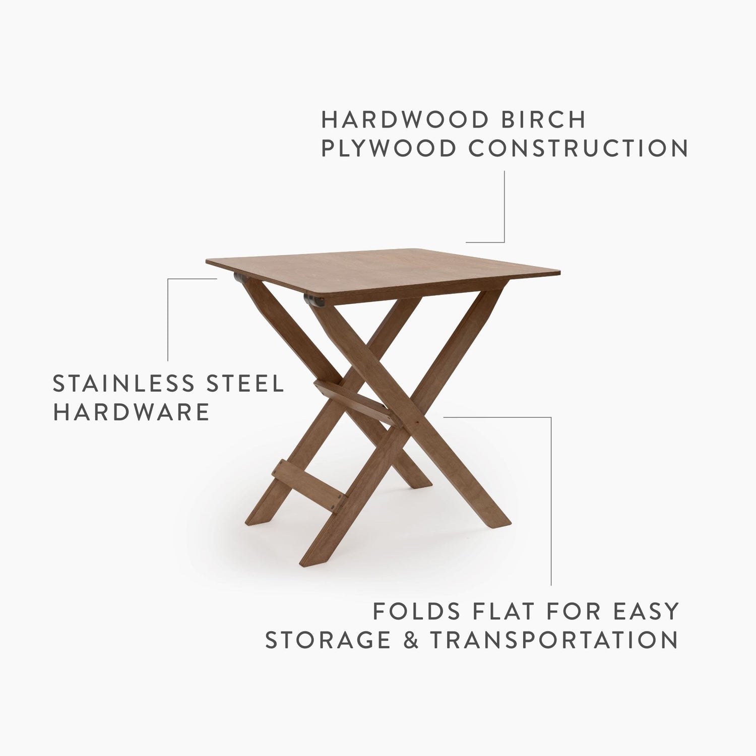 Ridgetop Wood Folding Table