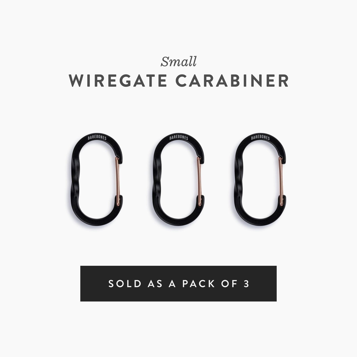 Wiregate Carabiners - 3 Sizes