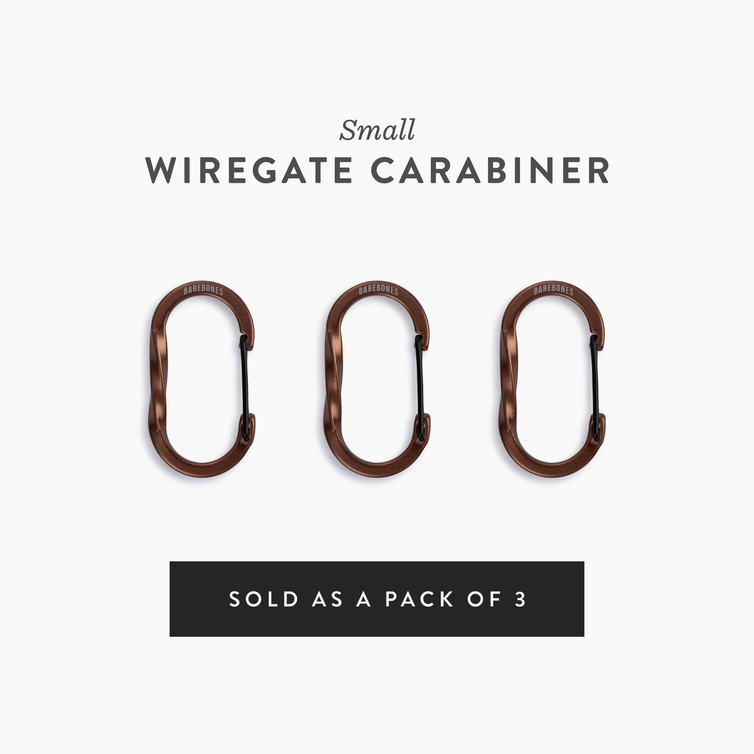 Wiregate Carabiners - 3 Sizes