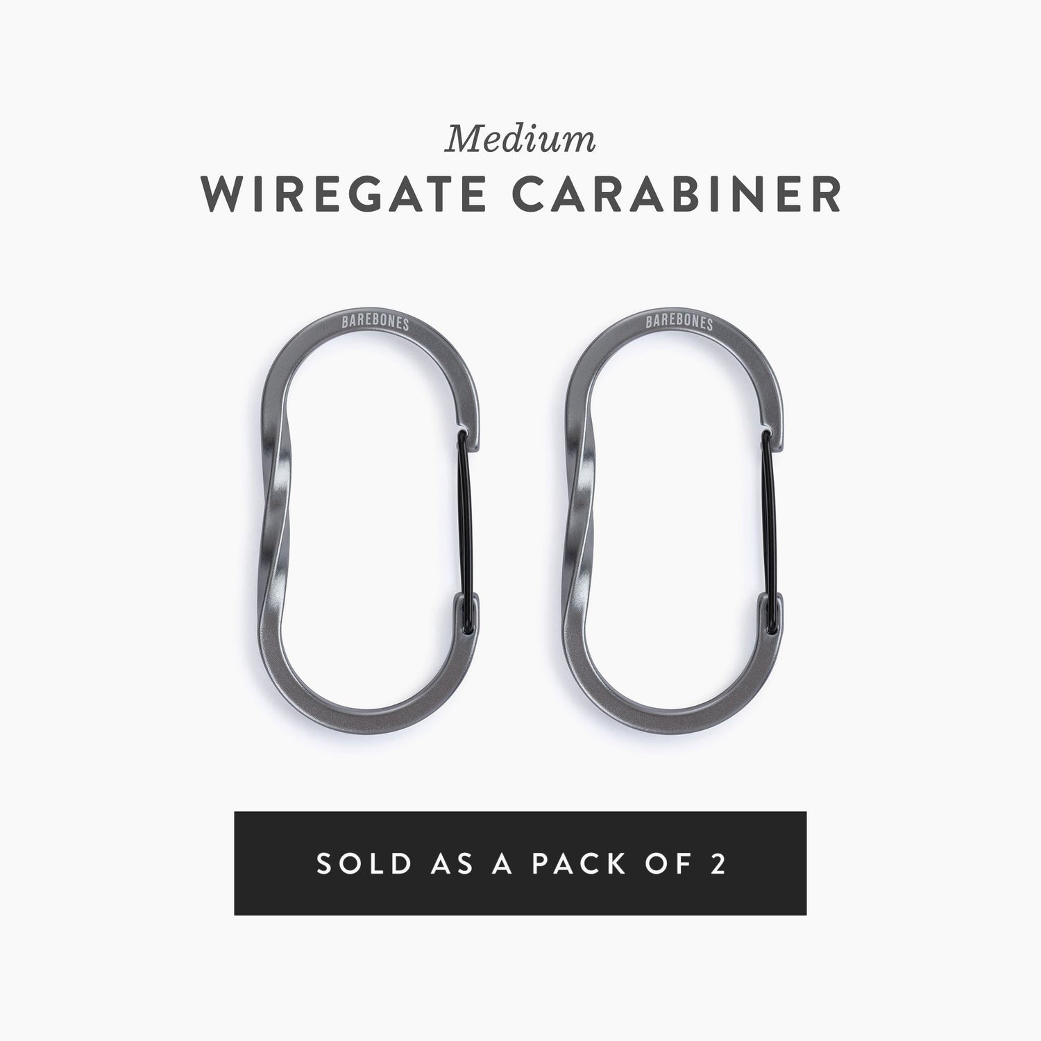 Wiregate Carabiners - 3 Sizes