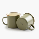 Enamelware 2-Tone Dining Collection - Olive Drab