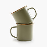 Enamelware 2-Tone Dining Collection - Olive Drab
