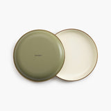Enamelware 2-Tone Dining Collection - Olive Drab