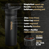 24oz GeoPress® Ti Purifier - Black