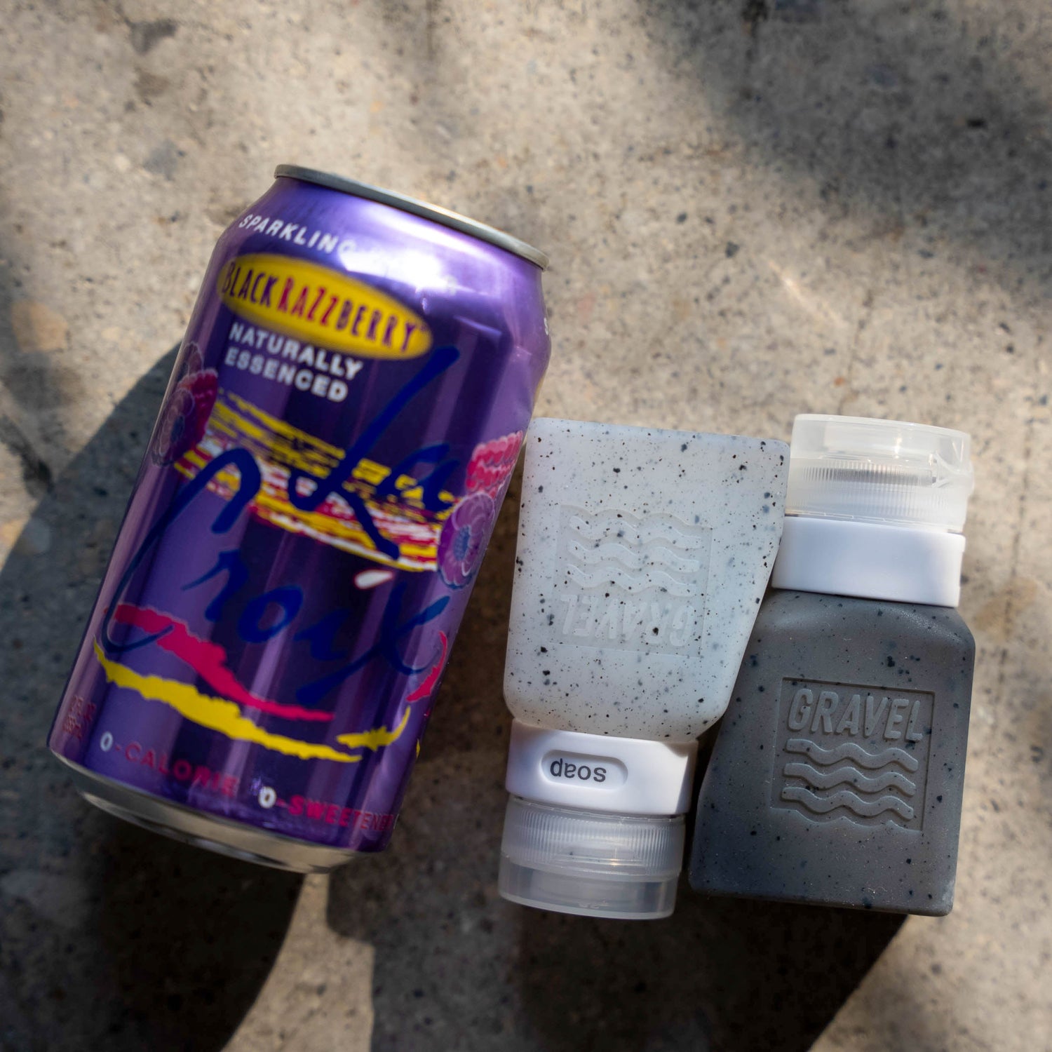 Travel Bottles For Liquids 3oz (89 ml) (Two Pack) | Clear & Gray