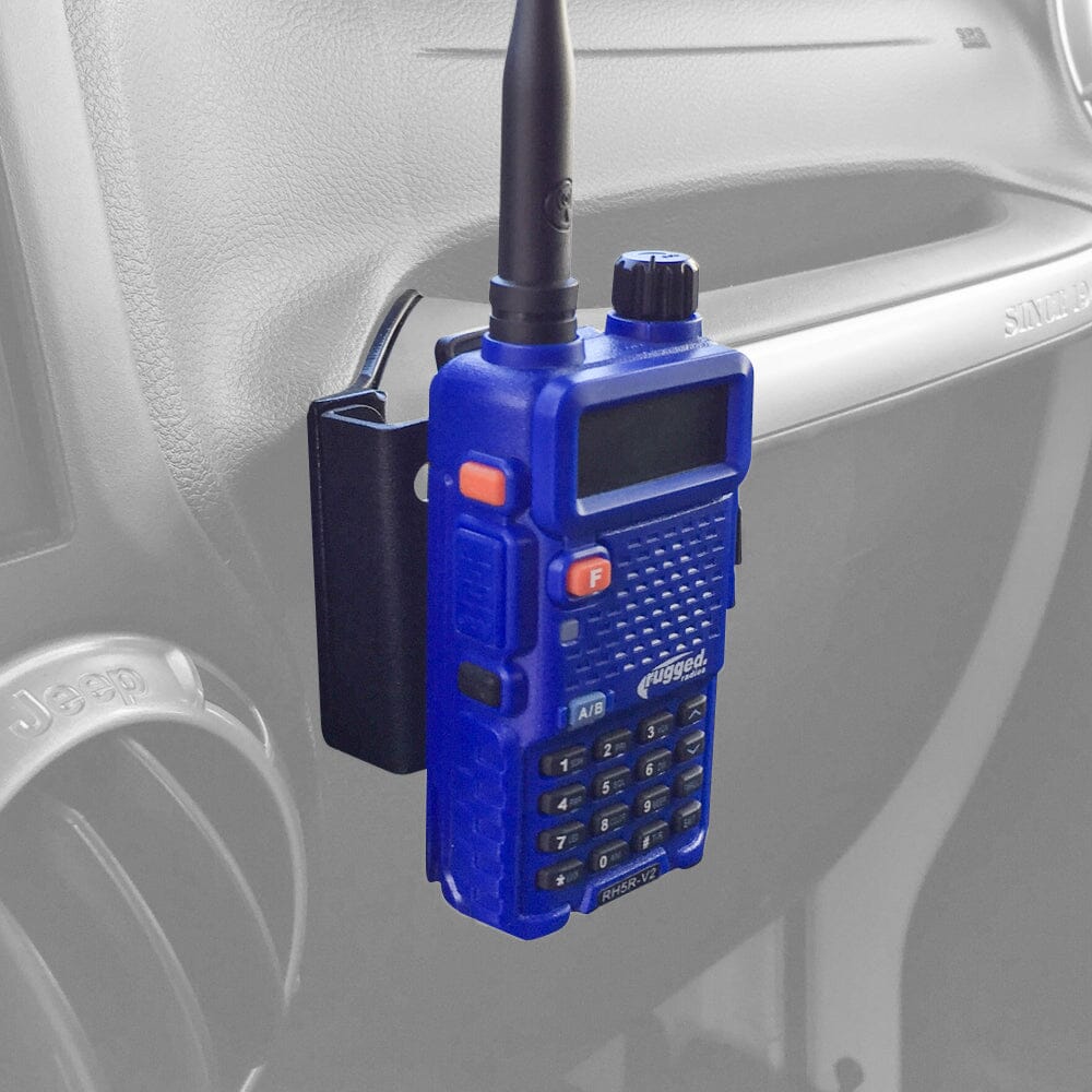 Handheld Radio Grab Bar Mount for Jeep JK JKU and JL - Fits R1 / V3 / GMR2 / GMR2 PLUS / RH-5R radios JL - Radio/Hand Mic Mount